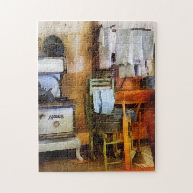 Laundry Drying in Kitchen Jigsaw Puzzle (Vertical)