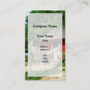 Laundry Hanging on Line Business Card