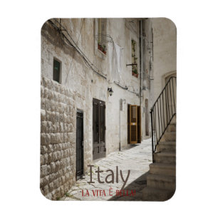 Laundry hanging to dry in an alley in Italy Magnet
