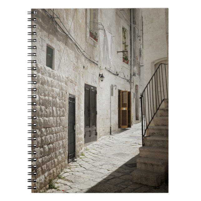 Laundry hanging to dry in an alley in Italy Notebook (Front)