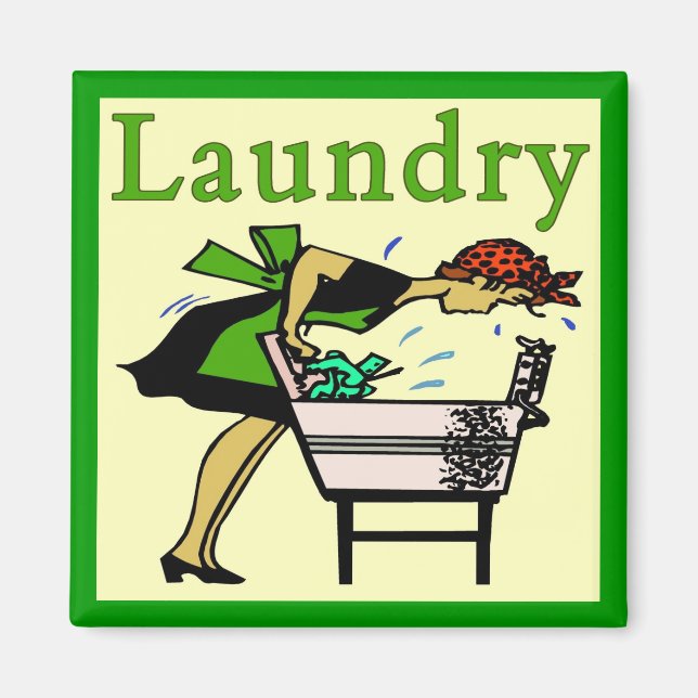 Laundry Lady Magnet (Front)