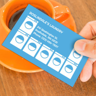Laundry Laundromat Business Card