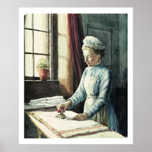 Laundry Maid, c.1880 Poster