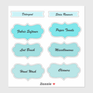 Laundry Room Home Organization Labels