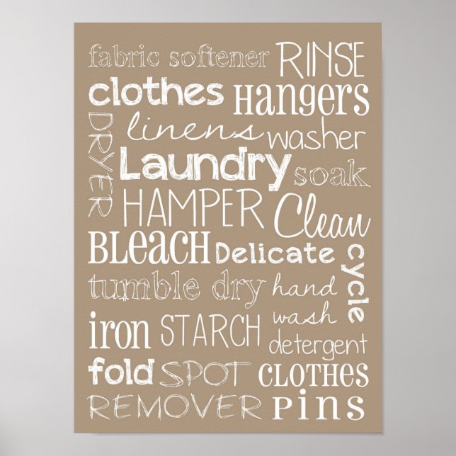 Laundry Room Poster (Front)