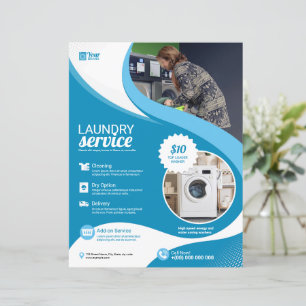 Laundry Service Flyer Template