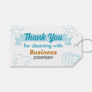 Laundry Services Laundromat Thank You Bag Tag