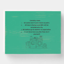 laundry sign… what happens in the laundry