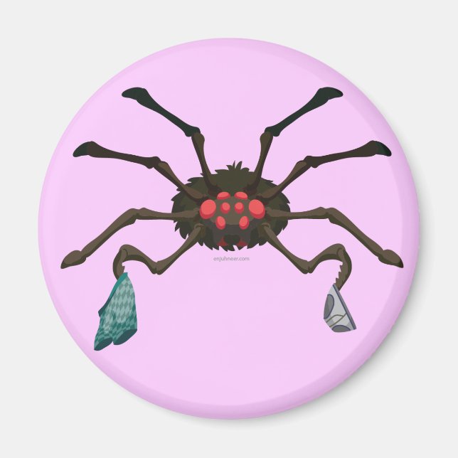 Laundry Spider Magnet (Front)