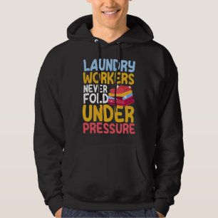 Laundry Workers Saying Love Linen Folding Hoodie