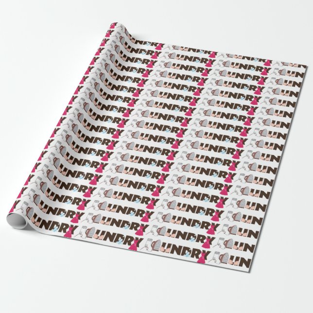 Laundry Wrapping Paper (Unrolled)
