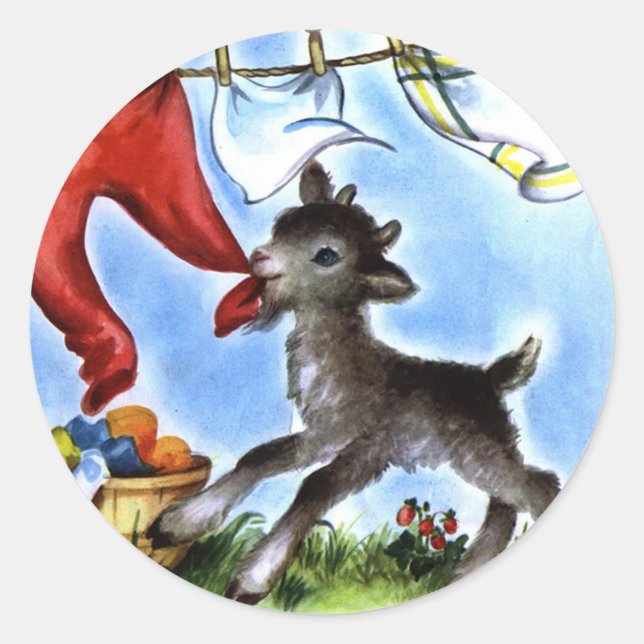 Laundy Thief Classic Round Sticker (Front)