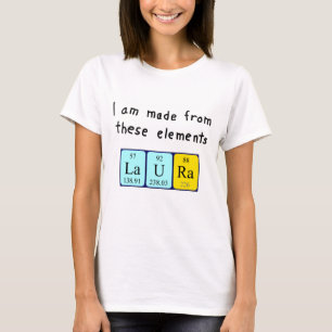 Laura periodic table name shirt
