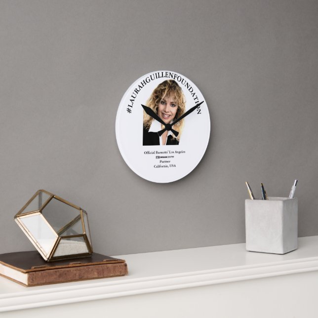 #LAURAHGUILLENFOUNDATION & #LOSANGELESDREAMCENTER ROUND CLOCK (Office)