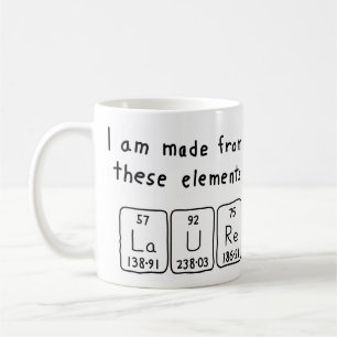 Laure periodic table name mug