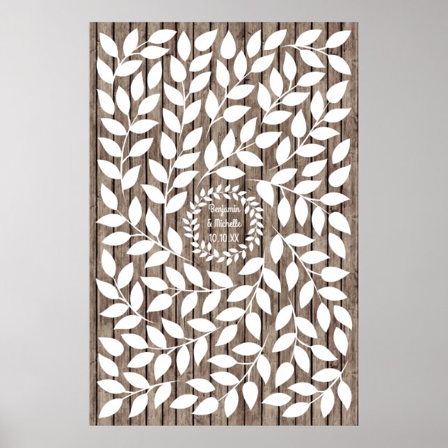 Laurel- 150 Signature Guest Book Alternative (Front)