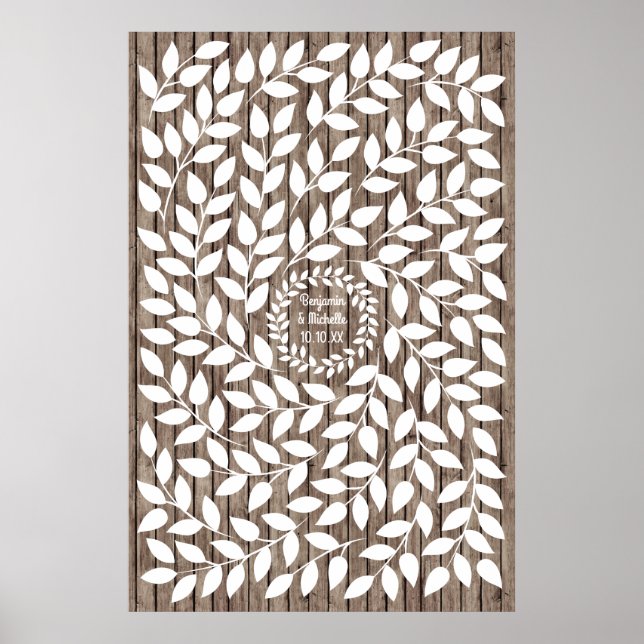 Laurel - 200 Signature Guest Book Alternative (Front)