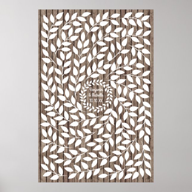 Laurel - 250 Signature Guest Book Alternative (Front)