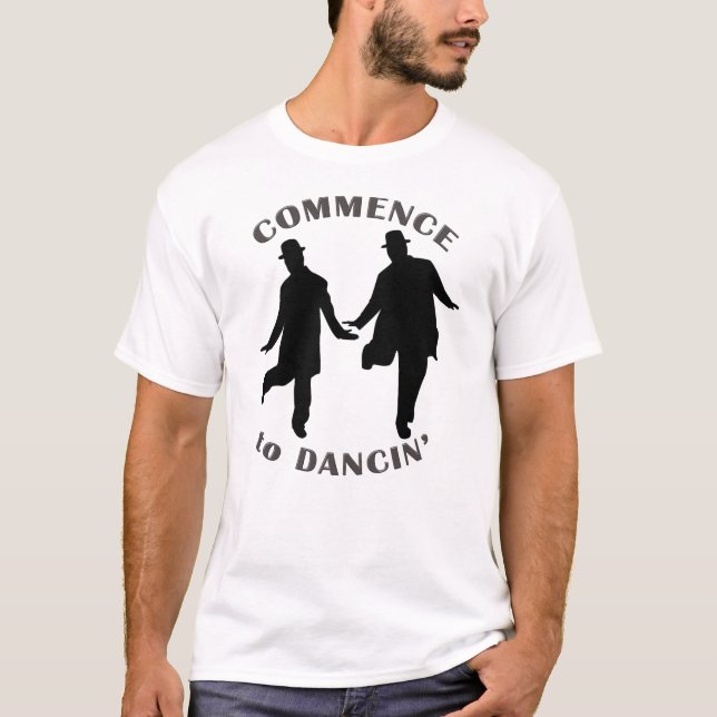 Laurel and Hardy - Commence to Dancin' T-Shirt (Front)