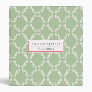Laurel Branch and Berries Holiday Recipe Binder