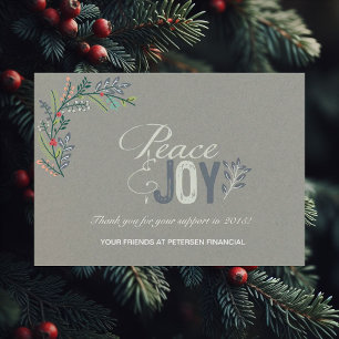 Laurel Branch Carte d'entreprise Peace and Joy