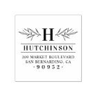 Laurel Branch Monogram Family Name Return Address