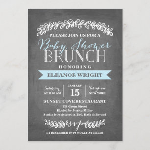 Laurel Brunch  Invitation Baby shower