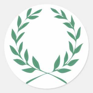 laurel classic round sticker