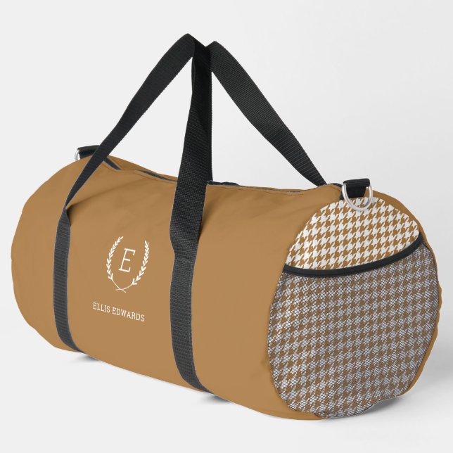 Laurel Crest Monogram Duffle Bag (Right Corner)