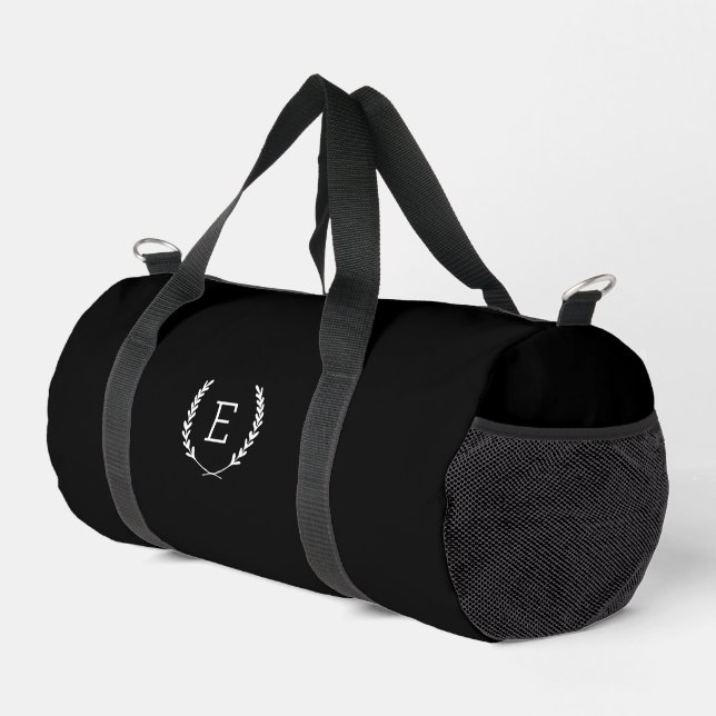 Laurel Crest Monogram Duffle Bag (Right Corner)