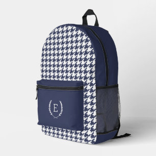 Laurel Crest Monogram Printed Backpack