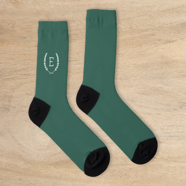 Laurel Crest Monogram Socks (Creator Uploaded)