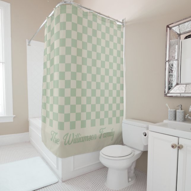 Laurel green Chequered Aesthetic (In Situ)