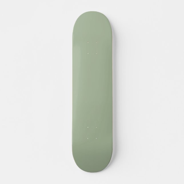 Laurel Green Solid Colour Skateboard (Front)