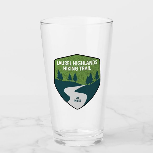 Laurel Highlands Hiking Trail Glass (Front)