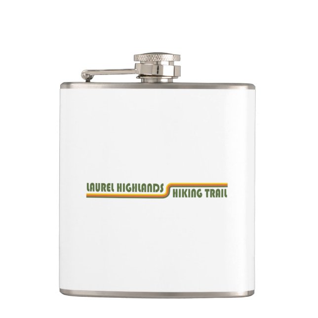 Laurel Highlands Hiking Trail Pennsylvania Hip Flask (Front)