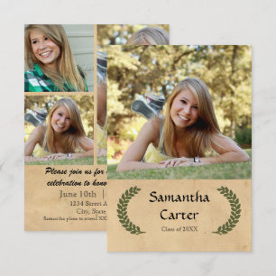 Laurel Leaf - Faire-part de 3x5