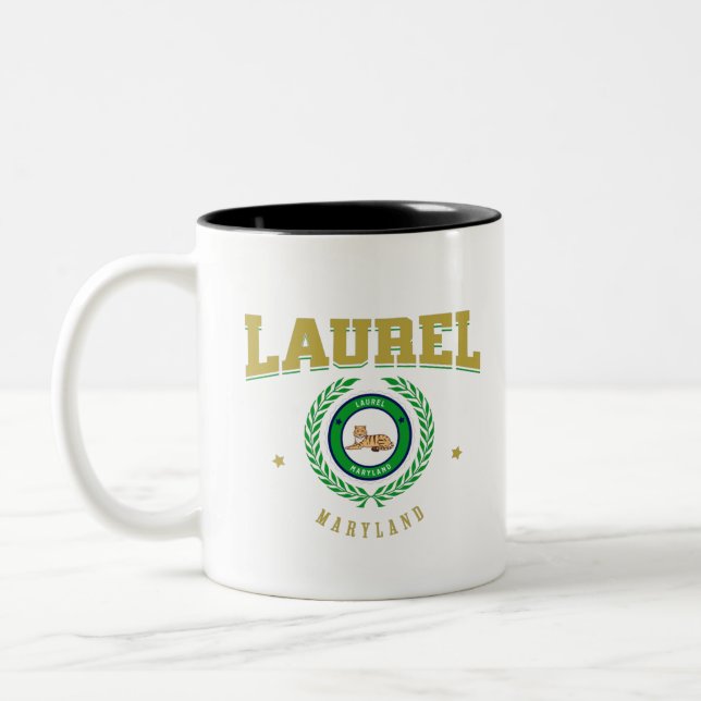 Laurel Maryland Two-Tone Coffee Mug (Left)