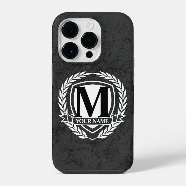 Laurel Monogram Design Case-Mate iPhone Case (Back)