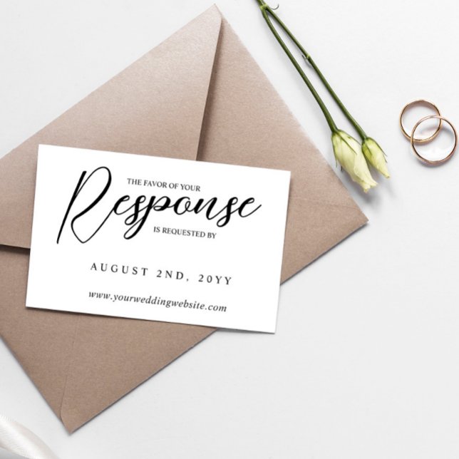 Laurel Monogramme Favoriser la réponse RSVP en lig (Créateur téléchargé)