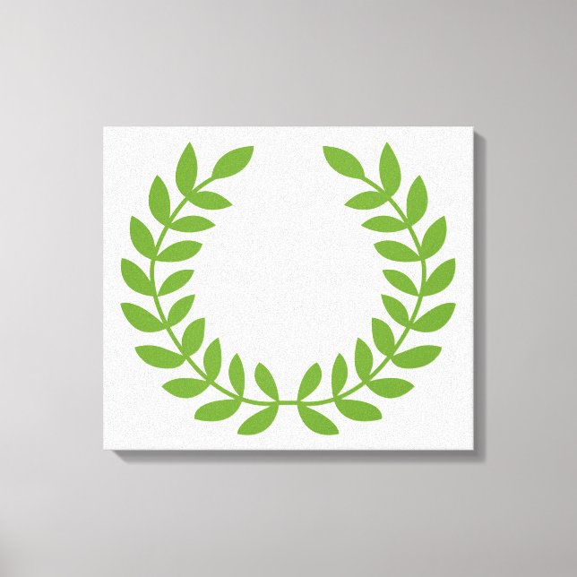 Laurel Wreath (Ancient Greek Symbol) Canvas Print (Front)