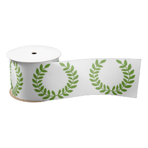 Laurel Wreath (Ancient Greek Symbol) Satin Ribbon