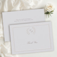 Laurel Wreath Crest Frame Classic Formal Wedding