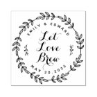 Laurel Wreath Let Love Brew Wedding Favour