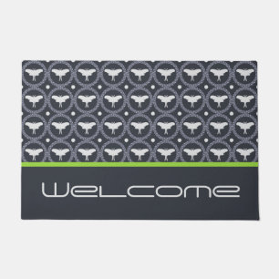 Laurel Wreath & Luna Moth Doormat