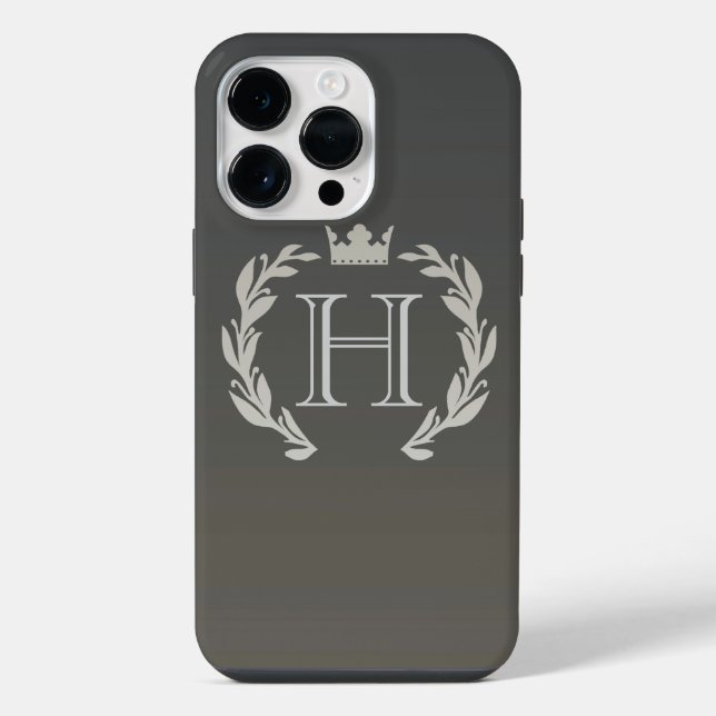 Laurel Wreath Monogram iPhone Case (Back)