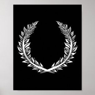 Laurel Wreath Tattoo Art For Winners At The Award  Poster