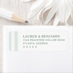 Lauren & Benjamin Elegant Sage Green Serif