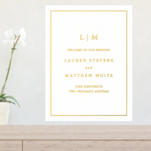 Lauren Monogram Elegant Wedding Foil Prints