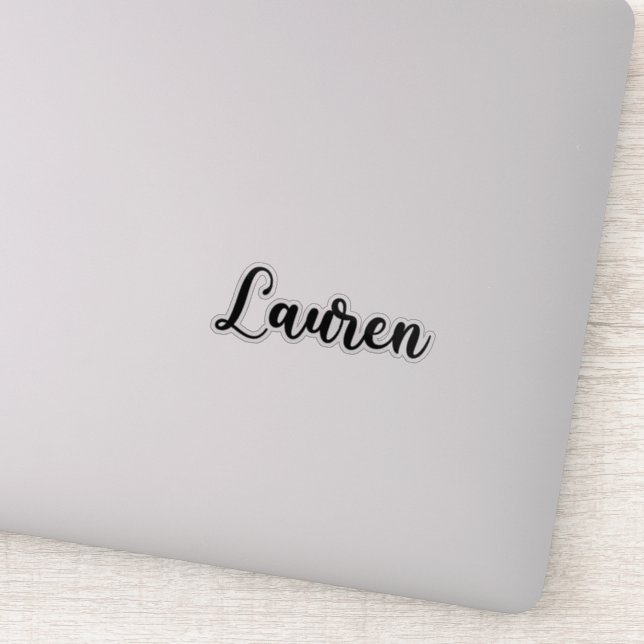 Lauren Name - Handwritten Calligraphy (Detail)